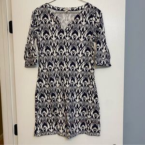 Hatley Navy & White Women’s Size Small Short Sleeve Summer Shift Dress
